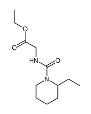 [(2-Ethyl-piperidine-1-carbonyl)-amino]-acetic acid ethyl ester结构式