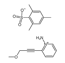 1-amino-2-(3-methoxy-1-propynyl)pyridinium 2,4,6-trimethyl-1-benzenesulfonate Structure