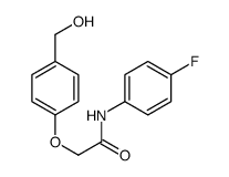 N-(4-Fluorophenyl)-2-[4-(hydroxymethyl)phenoxy]acetamide structure