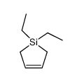 1,1-diethyl-2,5-dihydrosilole Structure