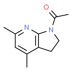 1H-Pyrrolo[2,3-b]pyridine,1-acetyl-2,3-dihydro-4,6-dimethyl- (9CI) structure