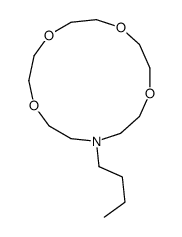 13-butyl-1,4,7,10-tetraoxa-13-azacyclopentadecane Structure