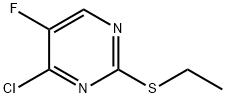 Pyrimidine, 4-chloro-2-(ethylthio)-5-fluoro- Structure