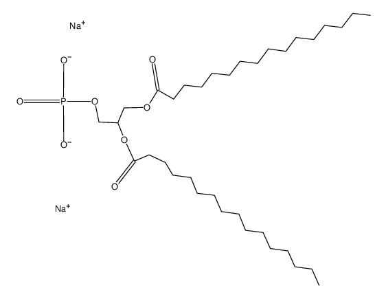 DL-BETA,GAMMA-DIPALMITOYL-ALPHA-PHOSPHATIDIC ACID DISODIUM SALT Structure