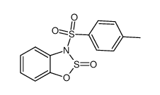 3-(p-tolylsulfonyl)-1,2,3-benzoxathiazole 2-oxide结构式