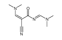 N-([α-Dimethylaminomethylen]-cyanoacetyl)-N',N'-dimethyl-formamidin结构式