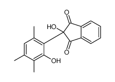 2-hydroxy-2-(2-hydroxy-3,4,6-trimethylphenyl)indene-1,3-dione结构式