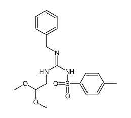 2-benzyl-1-(2,2-dimethoxyethyl)-3-(4-methylphenyl)sulfonylguanidine结构式