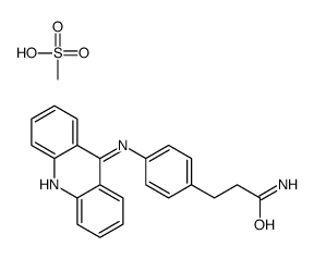 3-[4-(acridin-9-ylamino)phenyl]propanamide,methanesulfonic acid结构式