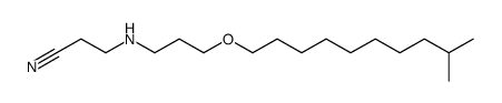 3-[[3-(8-Methylnonyloxy)propyl]amino]propanenitrile structure