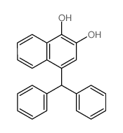 4-benzhydrylnaphthalene-1,2-diol结构式