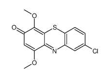 8-chloro-1,4-dimethoxyphenothiazin-3-one结构式