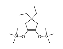4,4-diethyl-1,2-bis(trimethylsiloxy)cyclopentene Structure