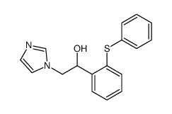 2-imidazol-1-yl-1-(2-phenylsulfanylphenyl)ethanol Structure