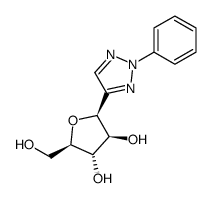 4-(β-D-arabinofuranosyl)-2-phenyl-1,2,3-osotriazole Structure