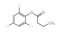 Butanoic acid,2,4,6-trichlorophenyl ester structure