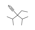 2-ethyl-2-isopropyl-3-methyl-butyronitrile结构式