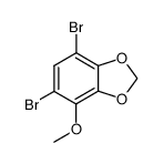 5,7-dibromo-4-methoxybenzo[d][1,3]dioxole结构式