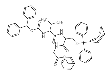 benzyl 2-[[2-[[2-(benzhydryloxycarbonylamino)-3-methyl-butanoyl]amino]-3-tritylsulfanyl-propanoyl]amino]acetate picture