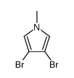 N-methyl-3,4-dibromopyrrole结构式