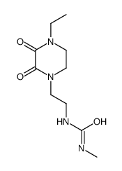 1-(2-(4-ethyl-2,3-dioxo-1-piperaziny)ethyl)-3-methylurea structure