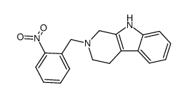 2-(2-Nitrobenzyl)-1,2,3,4-tetrahydro-β-carbolin结构式