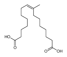 8-methylhexadec-8-enedioic acid结构式