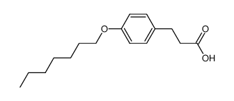 3-(4-(HEPTYLOXY)PHENYL)PROPANOIC ACID structure