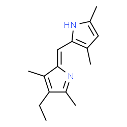 Pyrrole, 2-[(4-ethyl-3,5-dimethyl-2H-pyrrol-2-ylidene)methyl]-3,5-dimethyl- (8CI)结构式