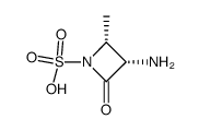 (2R,3S)-3-Amino-2-Methyl-4-oxo-1-azetidinesulfonic Acid structure