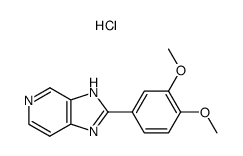 2-(3,4-Dimethoxy-phenyl)-3H-imidazo[4,5-c]pyridine; hydrochloride Structure