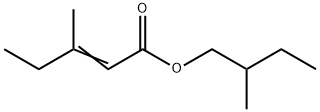 2-Pentenoic acid, 3-Methyl-, 2-Methylbutyl ester structure