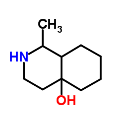 1-Methyloctahydro-4a(2H)-isoquinolinol结构式