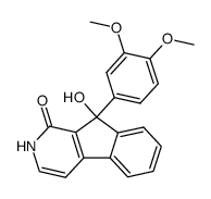 9-(3,4-dimethoxyphenyl)-9-hydroxy-9H-indeno[2,1-c]pyridin-1(2H)-one Structure