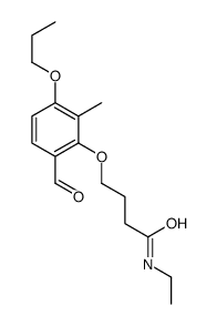 N-ethyl-4-(6-formyl-2-methyl-3-propoxyphenoxy)butanamide Structure