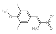 1,3-diiodo-2-methoxy-5-(2-nitroprop-1-enyl)benzene结构式