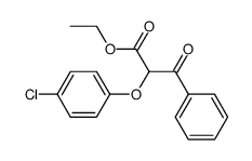 ethyl 2-(4-chlorophenoxy)-3-oxo-4-phenylpropanoate结构式