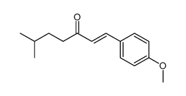 1-(4-methoxyphenyl)-6-methylhept-1-en-3-one结构式