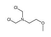 N,N-bis(chloromethyl)-2-methoxyethanamine Structure