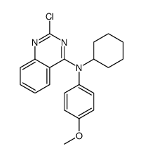 2-chloro-N-cyclohexyl-N-(4-methoxyphenyl)quinazolin-4-amine Structure