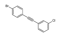 1-bromo-4-[2-(3-chlorophenyl)ethynyl]benzene Structure