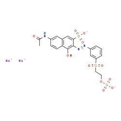 disodium 7-acetamido-4-hydroxy-3-[[3-[[2-(sulphonatooxy)ethyl]sulphonyl]phenyl]azo]naphthalene-2-sulphonate picture