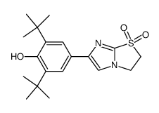 6-(3,5-di-tert-butyl-4-hydroxyphenyl)-2,3-dihydroimidazo<2,1-b>thiazole 1,1-oxide Structure