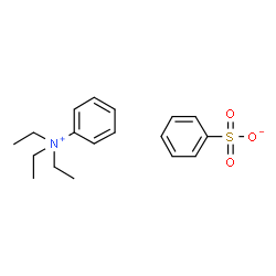N,N,N-triethylanilinium phenylsulphonate structure
