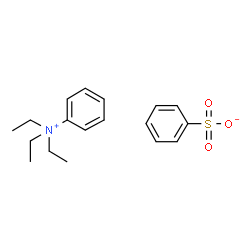 N,N,N-triethylanilinium phenylsulphonate Structure