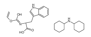 N-[(vinyloxy)carbonyl]-L-tryptophan, compound with dicyclohexylamine (1:1)结构式