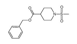1-methanesulfonyl-piperidine-4-carboxylic acid benzyl ester Structure