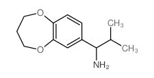 1-(3,4-Dihydro-2H-benzo[b][1,4]dioxepin-7-yl)-2-methyl-propylamine结构式