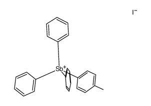 triphenyl(p-tolyl)antimony iodide结构式