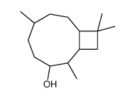 2,6,10,10-tetramethylbicyclo[7.2.0]undecan-3-ol structure